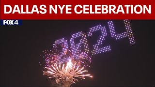 Dallas New Years Eve Fireworks and Drone Show 2024  FOX 4 [upl. by Weigle]