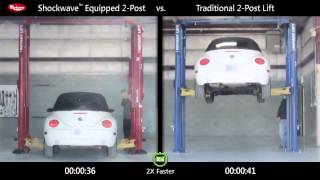 Rotary Lift Shockwave 2post Comparison Volkswagen Beetle [upl. by Lledroc]