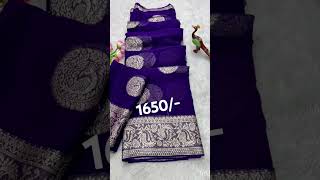 Viscose pure Georgette sarees trending fashion beautiful onlineshopping indianclothes pure [upl. by Oretna]