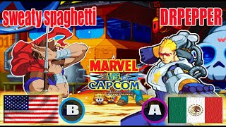 sweaty spaghetti USA VS DRPEPPER MEX marvel mvc1 fighting marvelvscapcom marvelcollection [upl. by Eiduj]