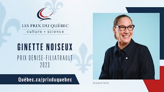 Ginette Noiseux prix DeniseFiliatrault 2023 [upl. by Aplihs]