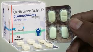 clarinova 250 mg tablet uses  price  composition  dose  side effects  precautions  in hindi [upl. by Trilbee]