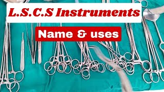 LSCS instruments name and uses Obstetrics istruments  surgical instruments [upl. by Dituri]