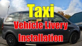 Taxi Vehicle Livery Installation in Loanhead Scotland Car Tech Solutions [upl. by Akialam922]