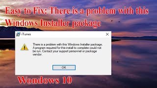 How to Fix There is a problem with this Windows Installer package [upl. by Neras]