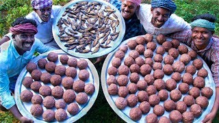 KALI with KARUVADU  Healthy Ragi Mudde and Dried Fish Recipes  Cooking Traditional Village Food [upl. by Aiehtela]