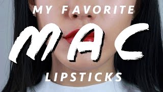 My Favorite MAC lipsticks  Haley Kim [upl. by Lapointe]