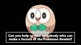 New Pokemon Fursuit Ideas Rowlet Pokemon Sun and Moon [upl. by Nani426]