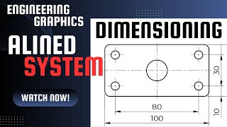 Aligned Dimensioning in Engineering Graphics engineeringgraphics engineeringdrawing [upl. by Karolina]