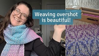 Weaving a Gorgeous Overshot Scarf on a 4shaft Leclerc Loom An Overshot Series Part 3 [upl. by Placeeda]