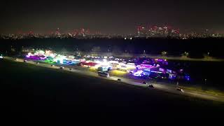 Blackheath Common Funfair Day amp Night 4K Drone Video [upl. by Eedoj]