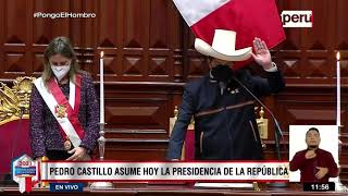 Juramentación de Pedro Castillo al cargo de presidente de la República [upl. by Kronfeld]