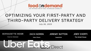 Webinar Optimizing Your Delivery Strategy  Uber Direct x Food on Demand  Uber Eats [upl. by Airtemak]