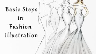 Steps in Fashion Illustration [upl. by Chuch]