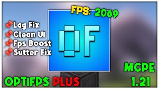 Optifps Plus V1 For Minecraft PE 121 FPS BOOST [upl. by Etteoj]