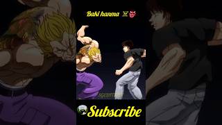 Baki Hanma 👹☠️ baki bakiseason2 bakihanma edit anime shorts [upl. by Erv577]