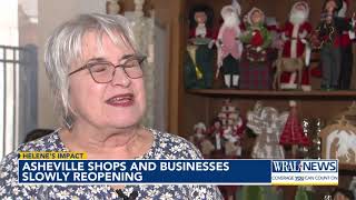 Asheville shops and businesses slowly reopening [upl. by Aizatsana]