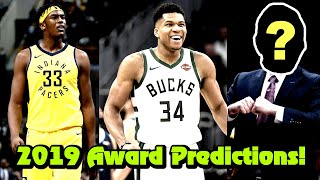 End Of Season 201819 NBA Award Predictions [upl. by Llib]