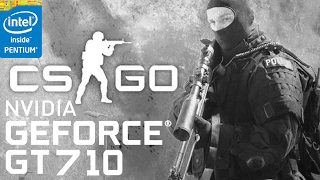 CounterStrike Global Offensive  nVidia Geforce GT 710  Intel G3220 [upl. by Notsla]