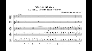 Scarlatti Alessandro 1660  1725 Stabat Mater a 2 voci 2 violini e basso continuo 1724 [upl. by Naimad]