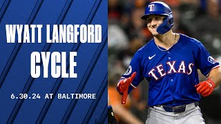 Wyatt Langford Hits For The Cycle [upl. by Rolf]