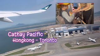 Boarding Cathay Pacific From Hongkong To Toronto  September 12 2024 [upl. by Ahsilyt]