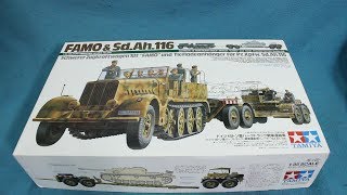 Tamiya FAMO with Trailer InBox Review [upl. by Kerr]