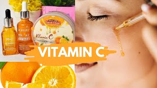 Brightening and glowing vitamin C serum and Cream  Glass glow young skin with vitamin c products🍊 [upl. by Enetsirk261]