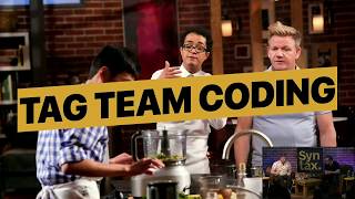 Tag Team React Coding  Scott Tolinski and Wes Bos Live Syntax [upl. by Ibrahim368]