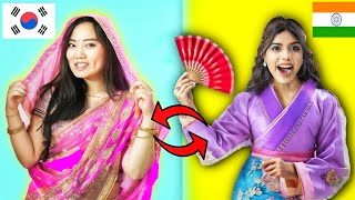 Indian Girl Swapped Lives with Korean Girl 🇰🇷🇮🇳 ft KoreanG1p [upl. by Anirbas]