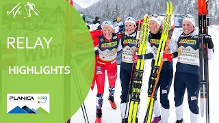 Norway defends Women’s Relay title in style  Planica 2023 [upl. by Gnal]