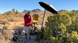 Day 2 in Joshua Tree Plein Air Painting with Michael Chamberlain and Ariah Myles [upl. by Ginnifer]