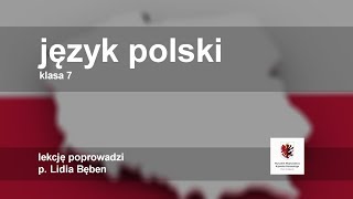 Język polski  klasa 7 SP Imiesłowy  nietypowe formy czasownika [upl. by Leahcam]