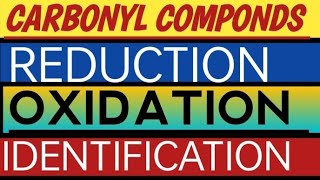 OXIDATION Reduction ALDEHYDESKETONES [upl. by Sheng]