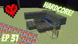 Making an OP copper farm in HARDCORE SUPERFLAT minecraft [upl. by Neztnaj]