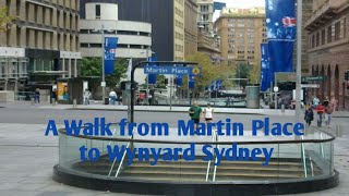 Walking from Martin Place to Wynyard Sydney [upl. by Divadnahtanoj]