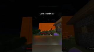 SAVE your Dog in minecraft lava TSUNAMI minecraft dog tsunami [upl. by Millisent]