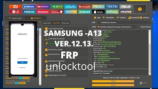 SAMSUNG A13 A135F VER111213 FRP BYPASS BY UNLOCKTOOL [upl. by Onaireves]