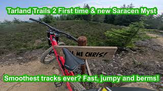 Smoothest track Scotland Tarland Trails new Saracen Myst Al DH mtb my First smooth track Scotland [upl. by Netsriik]