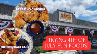 Cracker Barrel Summer Menu and 4th of July themed food amp decor [upl. by Ecitnirp]