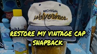 SNAPBACK FULL RESTORATION VINTAGE CAP [upl. by Nolham]