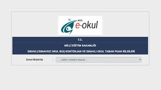 LİSE BOŞ KONTENJAN VE PUAN BİLGİSİ SORGULAMA [upl. by Mauldon]