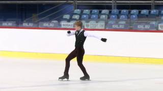 2015 ISU Junior Grand Prix  Zagreb Men Free Skate Ryszard GURTLER POL [upl. by Rahm]