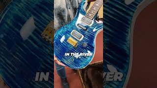 old 🔥🙏PRS Wood Library 10 Top Modern Eagle V Flame Maple Neck Brazilian Rosewood River Blue [upl. by Bishop]