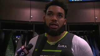 Towns after career night in loss We didnt play defense the way we had to tonight to win [upl. by Ibrad]