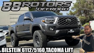 3RD GEN TOYOTA TACOMA BILSTEIN 5100 5160 6112 AND KING SUSPENSION LIFTS [upl. by Nnair]