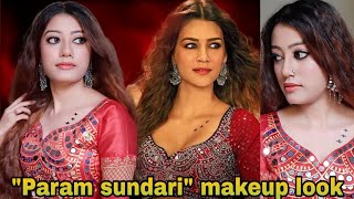 quotParam sundariquot makeup look😍kriti sanon inspired paramsundari shorts makeup [upl. by Evangelist945]