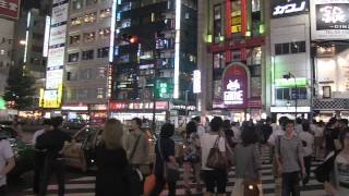 Tokyo Visite nocturne du quartier des affaires Shinjuku Et sa gare Japon [upl. by Aniat]