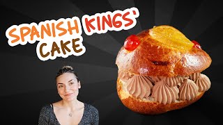 Spanish Kings Cake  Chocolate Roscón de Reyes Recipe [upl. by Deering]