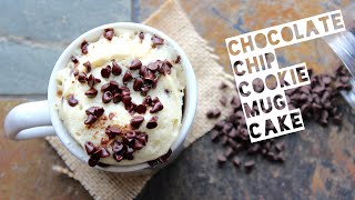 1 Minute Mug Cake Recipe  How To Make A Healthy Chocolate Chip Cookie Mug Cake [upl. by Mota932]